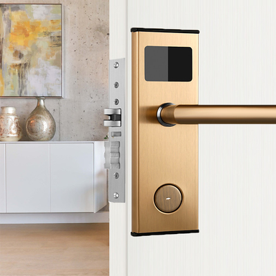 Cerraduras de puerta de la llave electrónica del color oro RFID para el apartamento de la casa de huéspedes del hotel
