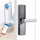 Cerradura de puerta de aleación de aluminio de seguridad para el hogar inteligente de huellas dactilares con contraseña TTlock