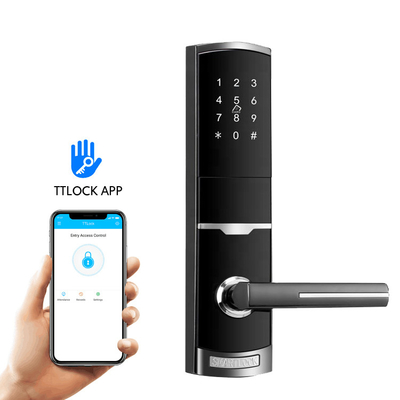 Cerradura de contraseña de aleación de zinc Cerraduras electrónicas de puertas inteligentes con aplicación TTlock Tuya