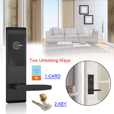 Cerraduras de puertas de acero inoxidable de varios colores con tarjeta de llave inteligente para hoteles