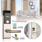 Llave electrónica opcional de 4 de los colores del hotel de Smart cerraduras de puerta RFID con software libre de la seguridad