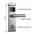 cerraduras de puerta de acero inoxidables de la llave electrónica del hotel de 240*78m m con el codificador de la tarjeta