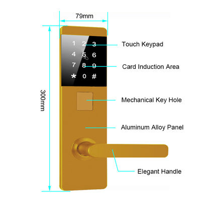 Cerradura de aleación de aluminio TTlock contraseña cerraduras electrónicas inteligentes de puertas para apartamentos oficina en casa