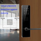Color negro Bluetooth TTlock contraseña cerraduras electrónicas de puertas inteligentes para apartamentos