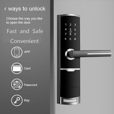 Color dorado Control remoto Smart Keypad Cerradura de puerta con aplicación TTlock Clave de tarjeta
