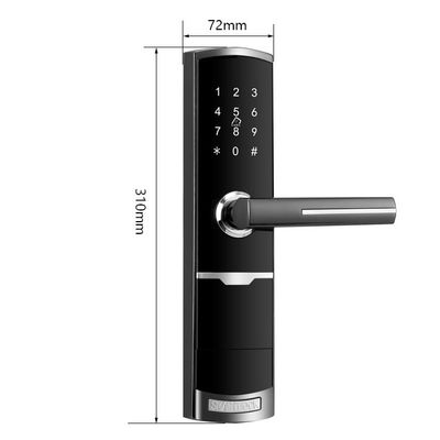 Color dorado Control remoto Smart Keypad Cerradura de puerta con aplicación TTlock Clave de tarjeta