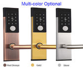4 colores opcionales cerraduras electrónicas de puerta inteligente de acero inoxidable con aplicación de tarjeta de contraseña