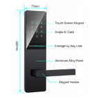 Color negro TTlock cerraduras de puertas controladas por aplicación Bluetooth para oficinas en el hogar de apartamentos