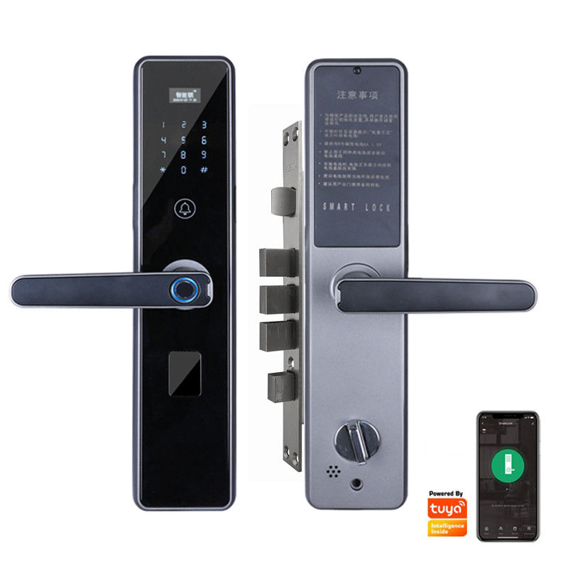 Electrónica elegante Digital de la tarjeta de la entrada M1 de la cerradura de puerta de la huella dactilar del App