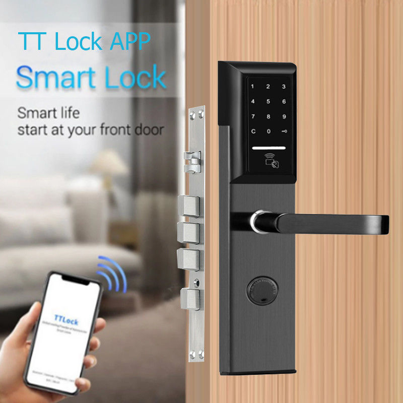 Acero inoxidable 6068 Mortise TTlock Cerradura de puerta controlada por aplicación con teclado inteligente