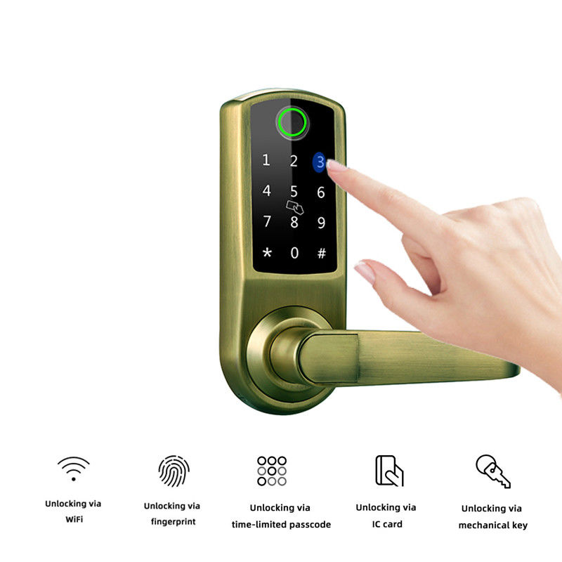 Grueso elegante electrónico del App 120m m de las cerraduras de puerta de la FCC Bluetooth 6V