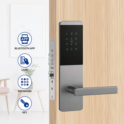 4 en 1 Apartamento de aleación de aluminio Smart TTlock Cerradura de puerta con teclado táctil